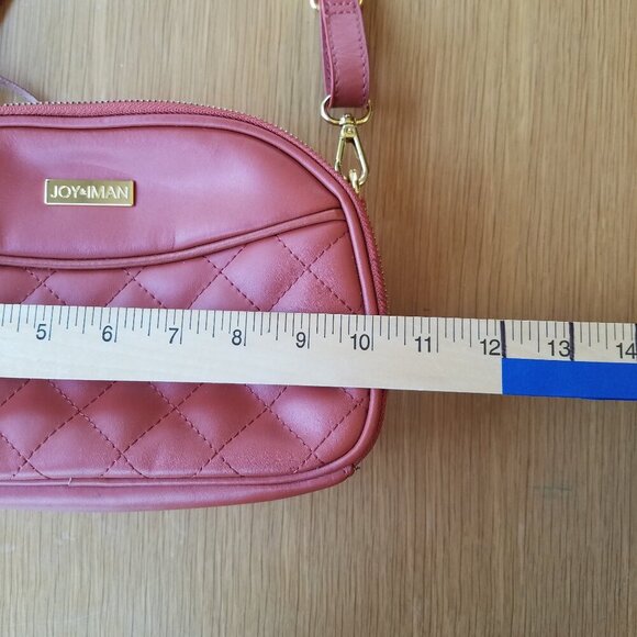 Joy & Iman Quilted Leather Crossbody Purse - Picture 11 of 12